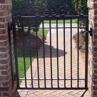 Cast-Iron-Gate-brick-wall